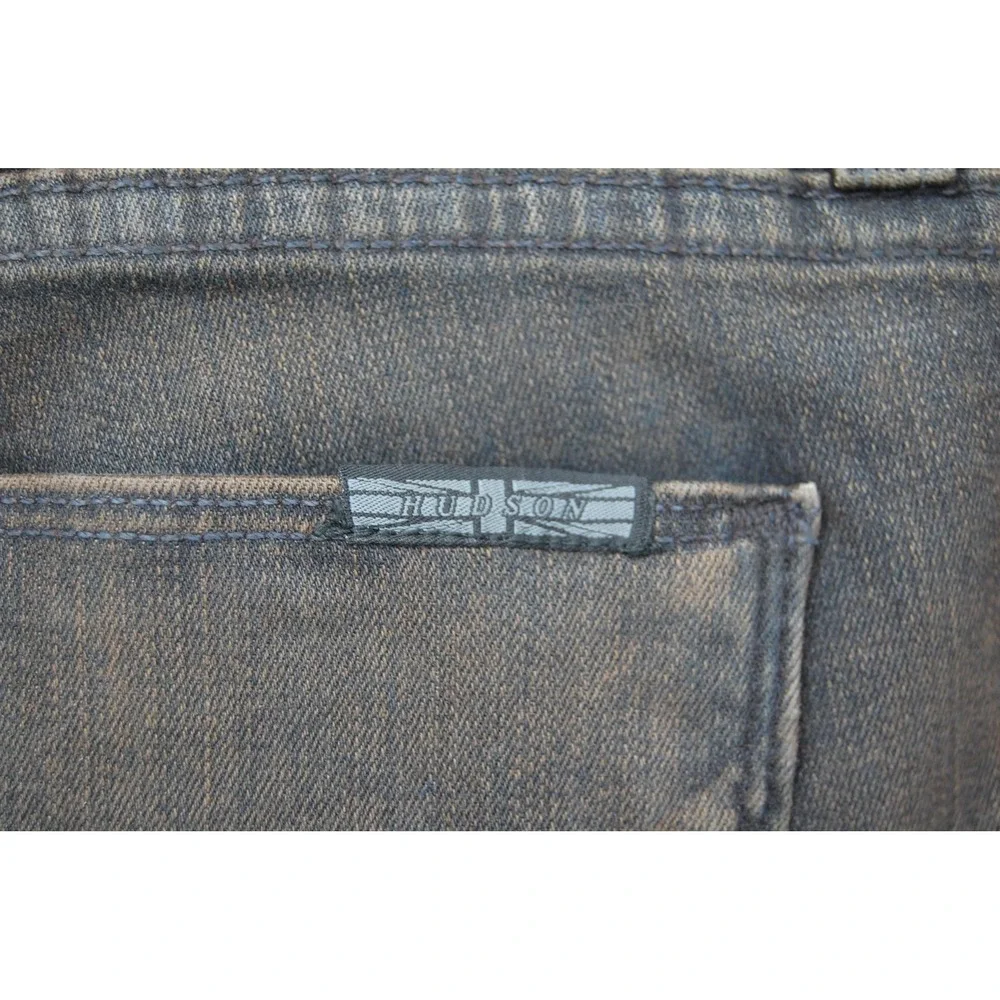 Hudson Jeans Womens 25 Black Nico Super Skinny‎ Midrise Stretch Denim Made USA